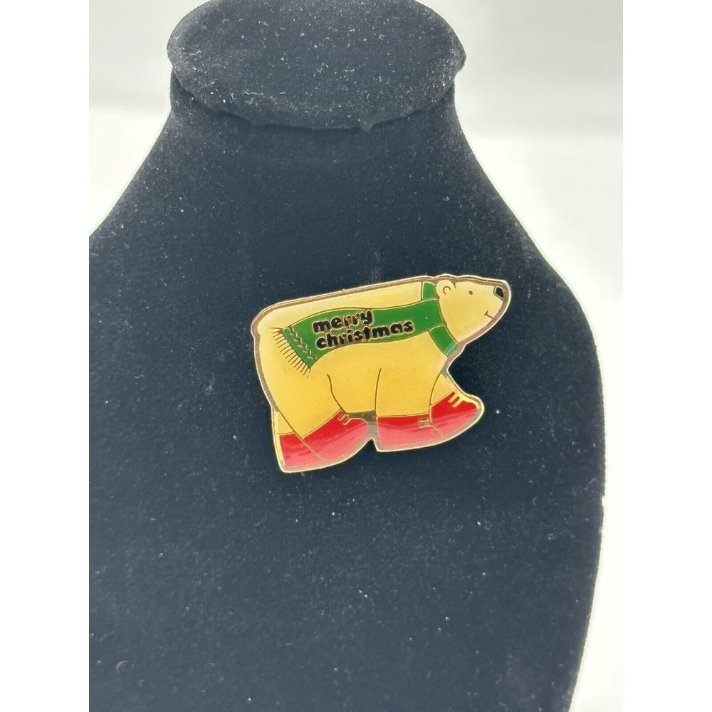 merry Christmas polar bear with Red tennis shoes